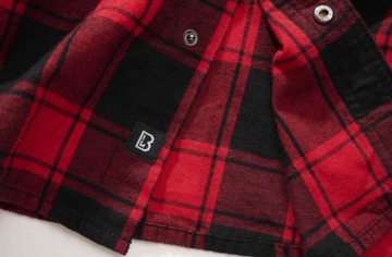 Brandit Checkshirt без рукавов красно-черная рубашка XL