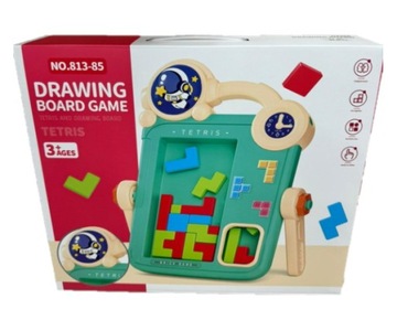 Двусторонняя доска для рисования WOOPIE, игра Тетрис 2 в 1