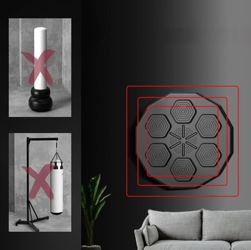 МУЗЫКАЛЬНЫЙ БОКСЕРСКИЙ МАШИНА В ТРЕНИРОВОЧНОЙ БОКСЕРСКОЙ СТЕНЕ