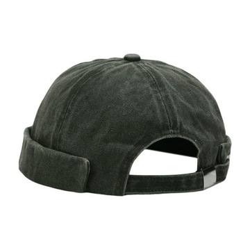 Kapelusz bez ronda, Docker Hat, Vintage Arm Green