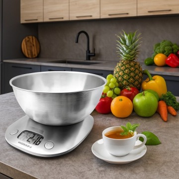ЭЛЕКТРОННЫЕ КУХОННЫЕ ВЕСЫ С ЧАШЕЙ 5 КГ