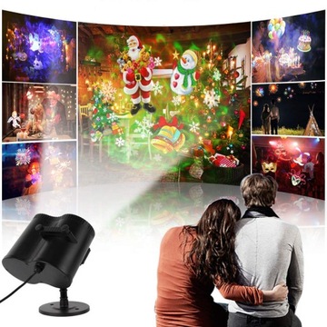 РОЖДЕСТВЕНСКИЙ СВЕТОДИОДНЫЙ ЛАЗЕРНЫЙ ПРОЕКТОР ДЛЯ ДОМА, ВОДОНЕПРОНИЦАЕМЫЙ IP65 + ПУЛЬТ ДИСТАНЦИОННОГО УПРАВЛЕНИЯ