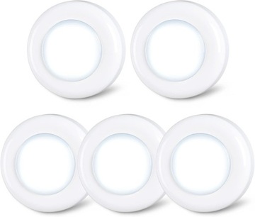 Lampki do kranu Mini Touch Press Spot Lights Wewnętrzne przenośne LED5 szt