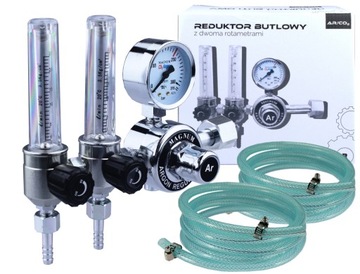 REDUKTOR BUTLOWY Argon CO2 z 2 rotametrami MAGNUM