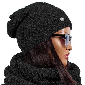 ZIMOWA CZAPKA Damska BEANIE Smerfetka MODNE KOLORY
