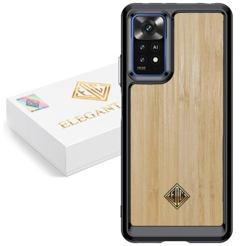 Pouzdro Pro Xiaomi Note 11 Pro Kryt Luxusní Přírodní Dřevo Originální
