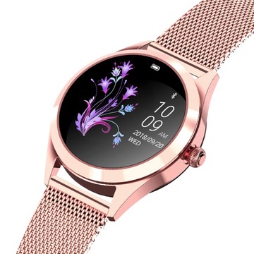 Zegarek damski SMARTWATCH puls kroki SMS FB CYKL