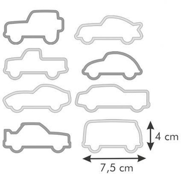 Формочки для печенья МАШИНКИ 8 шт.