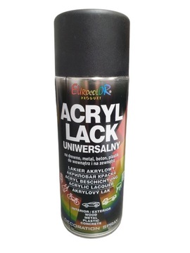 EUROCOLOR AKRYL CZARNY RAL 9005 MAT 400ml