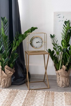 ЗОЛОТАЯ ПОДСТАВКА ДЛЯ ЦВЕТОВ ДЛЯ САДА НА ТЕРРАСЕ, СТОЛ 40СМ