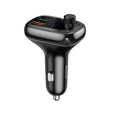 Автомобильное зарядное устройство BASEUS 2xUSB A+TypC+FM-передатчик BT PD QC4.0 5A 36W