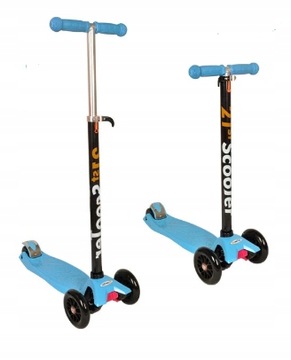 САМОКОЛАТ ДЕТСКИЙ Трёхколесный сбалансированный складной самокат LED RIDE RIDER