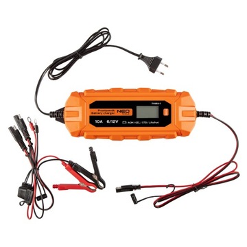 Prostownik automatyczny 10A/160W, 3-200Ah, do akumulatorów kwasowych / AGM
