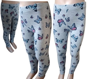 Legginsy getry cienkie DZIEWCZYNKI 116-122
