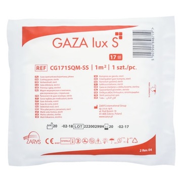 GAZA OPATRUNKOWA JAŁOWA 1 m2 17 NITKOWA