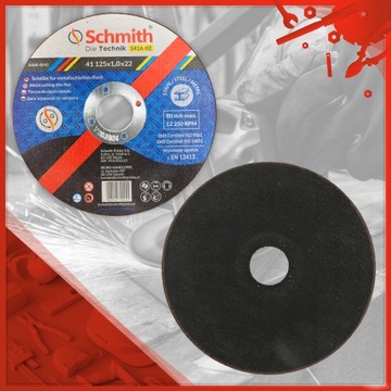 ДИСКИ РЕЖНЫЕ ПО МЕТАЛЛУ SCHMITH 125x1 ПРОЧНЫЕ С АЛМАЗНЫМИ ЧАСТЯМИ