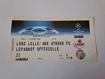 LILLE - AEK ATENY 17-10-2006