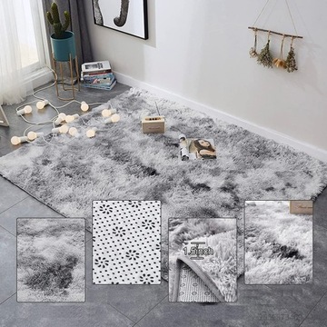 ПЛЮШЕВЫЙ КОВЕР SOFT HAIRY PLUSH GREY 80x150