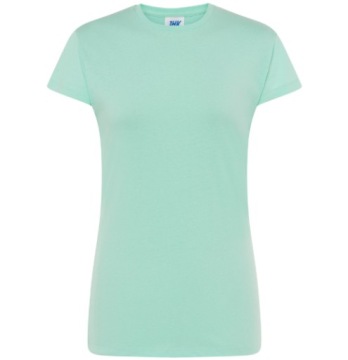 KOSZULKA DAMSKA JHK TSRLCMF MIĘTOWO-ZIELONA L