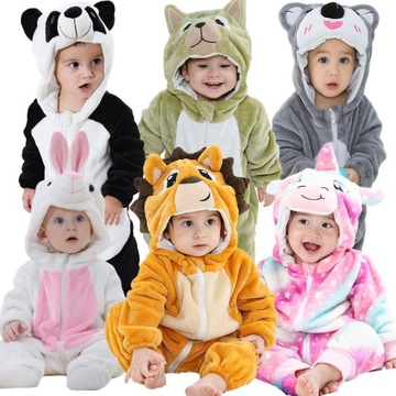 Piżama Onesies Zima noworodka z kapturem Amine odz