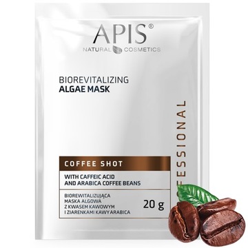 APIS Maska algowa w proszku 20g maska kawowa