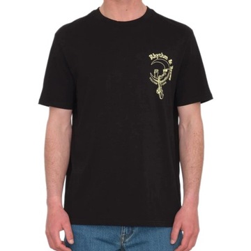 Koszulka męska VOLCOM T-SHIRT bawełniana czarna z nadrukiem r. M