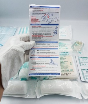 ОБОРУДОВАНИЕ ДЛЯ АПТЕЧКИ ПЕРВОЙ ПОМОЩИ DIN 13164