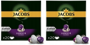 2 x NESPRESSO JACOBS LUNGO INTENSO 20 sztuk