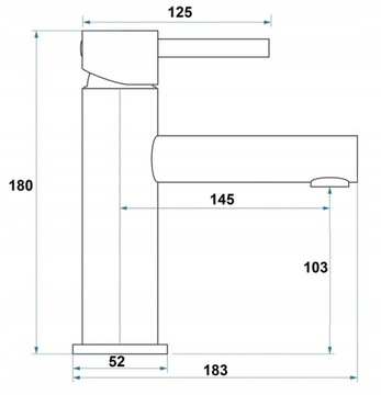 ИТАЛЬЯНСКИЙ умывальник подвесной 60+ черный смеситель