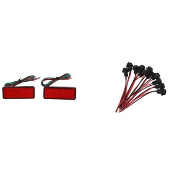 2X LED czerwony reflektor tylny hamulec zatrzymać