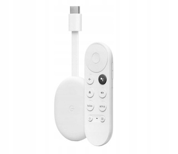 Google Chromecast 4 HD Google TV SMART Biały