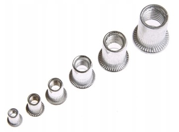 НАБОР АЛЮМИНИЕВЫХ ЗАКЛЕПОК-ГАЙК M3-M10 150 ШТ.