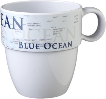 KUBEK Z USZKIEM MELAMINA BRUNNER BLUE OCEAN 300 ml