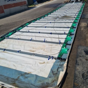 крыша, тележка, полуприцеп, полуприцеп, тентованный Эдша