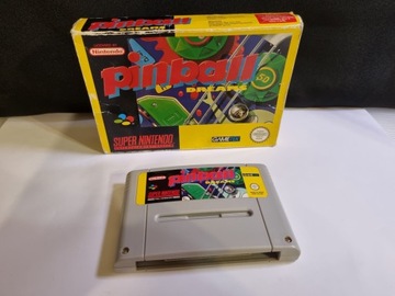 Pinball Dreams, gra na Super Nintendo SNES z pudełkiem, PAL