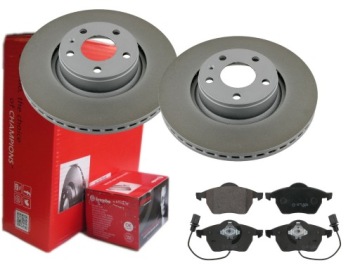 TARCZE KLOCKI BREMBO PRZÓD AUDI A6 C6