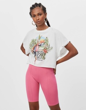 BERSHKA KRÓTKI T-SHIRT COSTA RICA 7299033 R.S