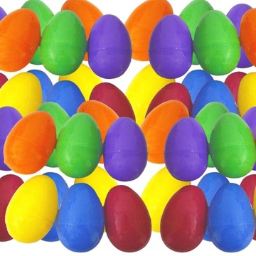 50 шт. заполняемые пасхальные яйца красочные пустые для вечеринки