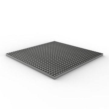 Krata pomostowa ocynkowana, 1000 x 1000, 34 x 38, 30 x 2 kratownica, podest