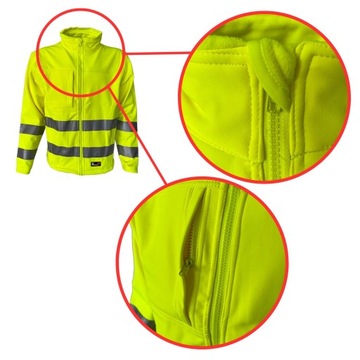 INSULATED SOFTSHELL HI VIS светоотражающая зимняя куртка, желтая, размер XL