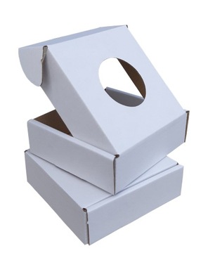 Pudełko fasonowe z otworem 120x120x40 50 szt.