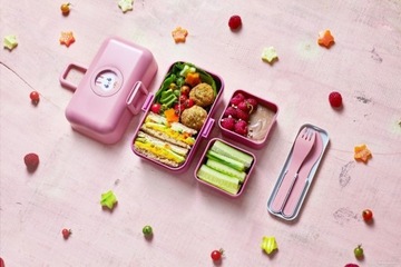 Monbento Pocket Color Дорожные столовые приборы Розовый румянец