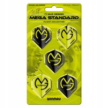 Piórka Winmau Zestaw MvG Mega Standard Dart 15 szt