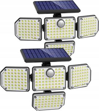 LAMPA SOLARNA Z CZUJNIKIEM RUCHU ZMIERZCHU 181 LED