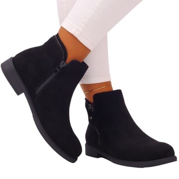 БОТИНКИ ЖЕНСКИЕ, ЧЕРНЫЕ КЛАССИЧЕСКИЕ ТУФЛИ НА ПЛОСКОЙ ПЛОСКОЙ ПЛОСКОСТИ.