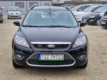 Ford Focus II Focus C-Max 1.8 i 16V 125KM 2008 Ford Focus Lift Sliczny czarny 1.8 benzyna 218 tys km bezwypadkowy z Niemi, zdjęcie 1