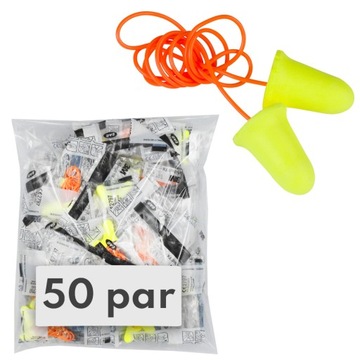 Zatyczki do uszu 3M EAR Soft FX z żyłką 50 par