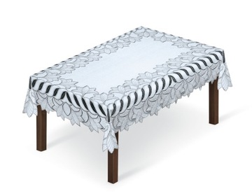 OBRUS ŻAKARDOWY PROSTOKĄT 140x250 szary