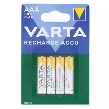 AKUMULATOR NIKLOWO-METALOWO-WODORKOWY (NIMH) VARTA AAA (R3) 800 MAH 4 SZT