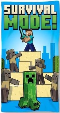 SZYBKOSCHNĄCY RĘCZNIK MINECRAFT SURVIVAL MODE! STEVE CREEPER ZOMBIE